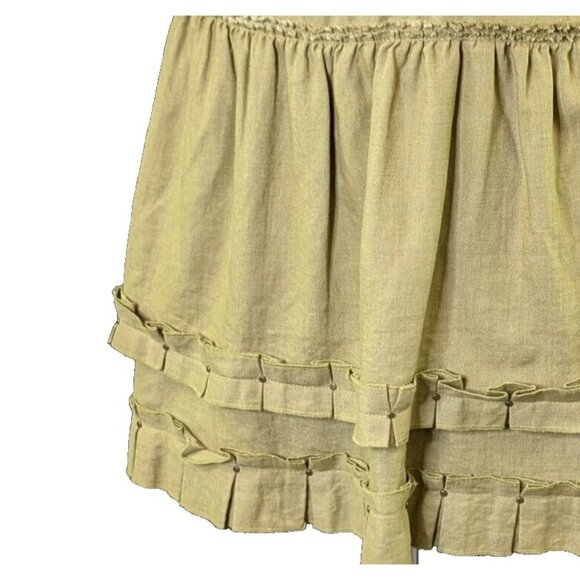 Cynthia Steffe Linen Tiered Skirt - Picture 2 of 10